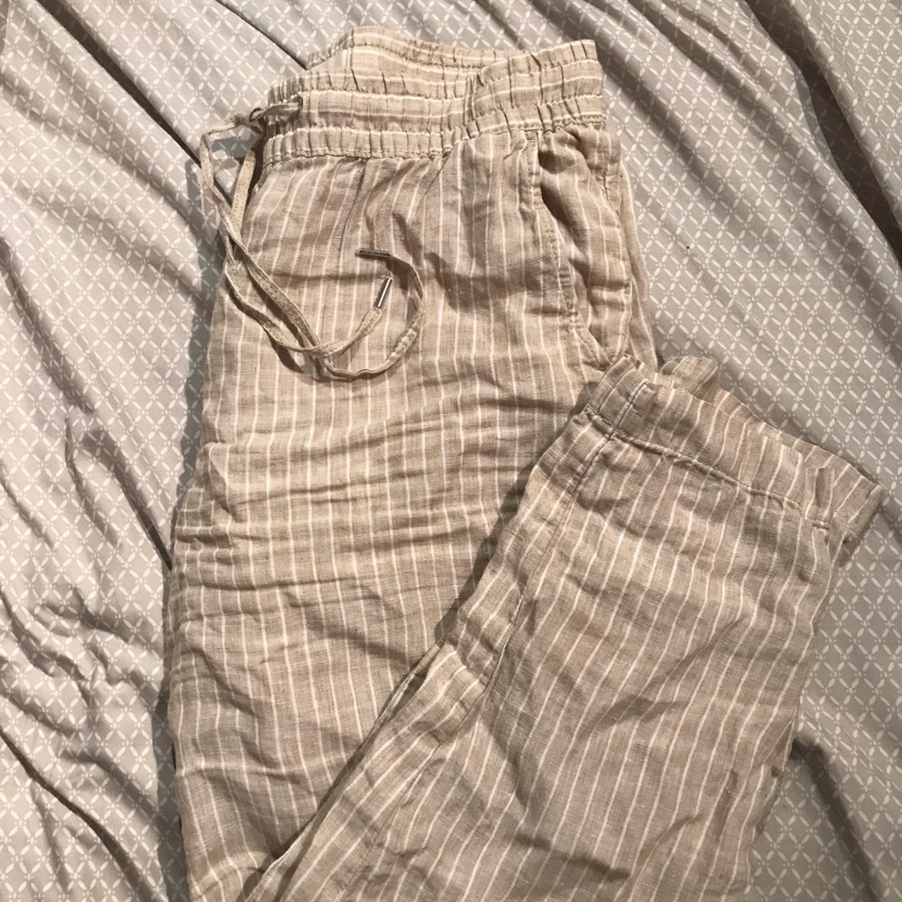 H&M stripped jogger pants